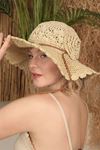 Women's Straw Hat-Beige