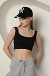 Camisole Fabric Women Crop-Black