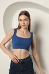 Camisole Fabric Women Crop-Royal