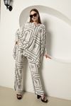 Viscose Fabric Women's Suit-White