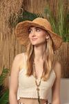 Women's Straw Hat-Camel