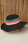 Women's Straw Hat-Black