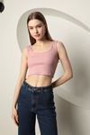 Camisole Fabric Women Crop-Light Pink