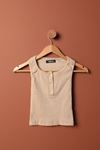 Camisole Fabric Women's Blouse-Beige