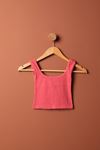 Camisole Fabric Women Crop-Pomegranate Flower