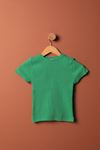 Camisole Fabric Short Sleeve Basic Women's Blouse-Green