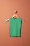 Camisole Fabric Piping Crew Neck Sleeveless Women's Blouse-Green