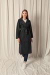 Torino Fabric Liquid Proof Women's Anthracite Trench Coat