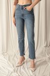 Denim Fabric Mom Women Blue Jeans