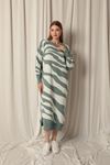 Knitwear Fabric Maxi Mint Dress