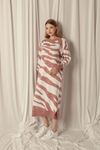 Knitwear Fabric Maxi Dusty Rose Dress