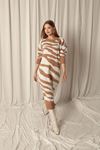 Knitwear Fabric Women's Maxi Tan Dress