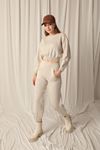 Women's Stone Suit with Knitted Fabric Sweater