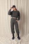 Knitwear Fabric Sweater Women's Anthracite Suit