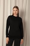 Two Thread Fabric Women's Black Sweat