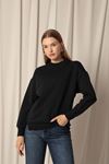 Double Yarn Fabric Women's Navy Blue Sweat