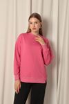 Double Yarn Fabric Women's Pink Sweat