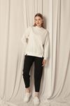 Two Yarn Fabric Women's Ecru Sweat