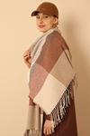 Soft Textured Women's Camel Shoulder Shawl Scarf