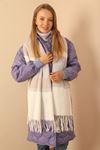 Soft Textured Women's Lilac Shoulder Shawl Scarf