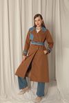 Torino Fabric Women's Tan Trench Coat