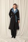 Maxi Length Women's Black Trench Coat