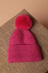 Pompom Women's Fuchsia Beret