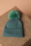 Pompom Women's Petrol Beret