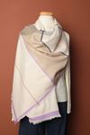 Colorful Striped Women's Lilac Shawl