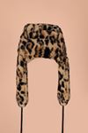 Furry Women's Leopard Pilot Hat