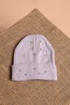 Women's Lilac Beret with Pearls