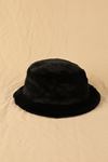 Plush Bucket Women's Black Hat