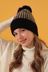 Knitted Women's Black Beret