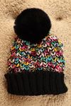 Knitted Women's Black Beret