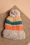 Women's Knitted Stone Beanie with Polar Fleece Inside