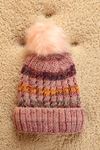 Women's Pink Beanie with Polar Fleece Inside