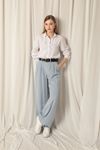 Tencel Fabric Women's Baby Blue Trousers