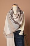 Soft Textured Women's Brown Shoulder Shawl Scarf