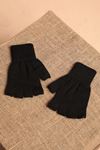 Women's Black Fingerless Gloves