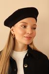 Woolen Women Painter Black Beret