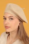 Wool Painter Women's Ecru Beret