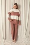 Knitwear Fabric Women's Rose Dusty Suit