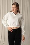 Short Women's Ecru Sweat