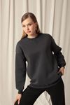 Women's Zero Collar Anthracite Sweat