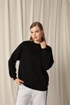 Zero Collar Women's Black Sweater