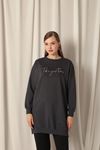 Two Yarn Fabric Women's Anthracite Sweat