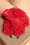 Plush Women's Pilot Red Hat