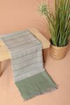 Striped Women's Mint Shawl