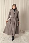 Torino Fabric Women's Gray Skirt Suit