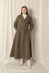 Torino Fabric Women's Khaki Skirt Suit